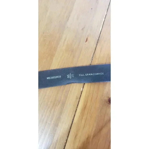 Genuine leather Fossil belt mens size 38 brown with silver stainless steel buckl - Picture 5 of 6